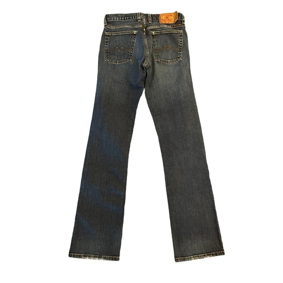 Lucky Brand Sugar Straight Leg Mid Rise Blue Denim Jeans Size 2/26 - Picture 3 of 6